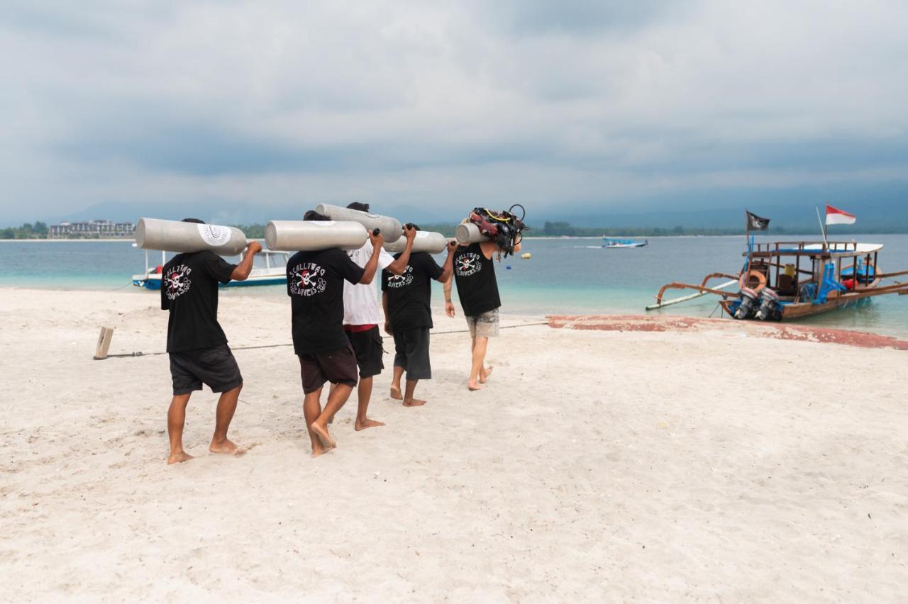 Scallywags Beach Club Gili Air Eksteriør bilde